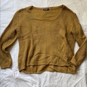 Again camel loose knit sweater